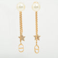 Dior Tribale Pearl Drop Earrings (Costume Jewellery)