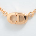 Christian Dior CD Logo Gold Necklace Costume Jewellery