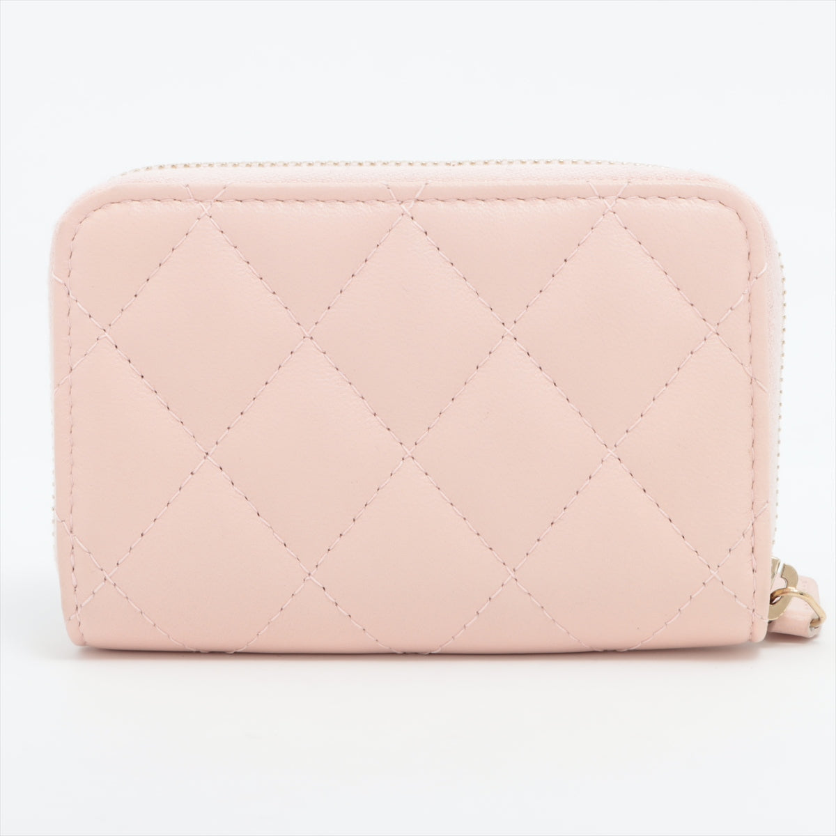 Chanel Quilted Coin Purse Wallet Pink