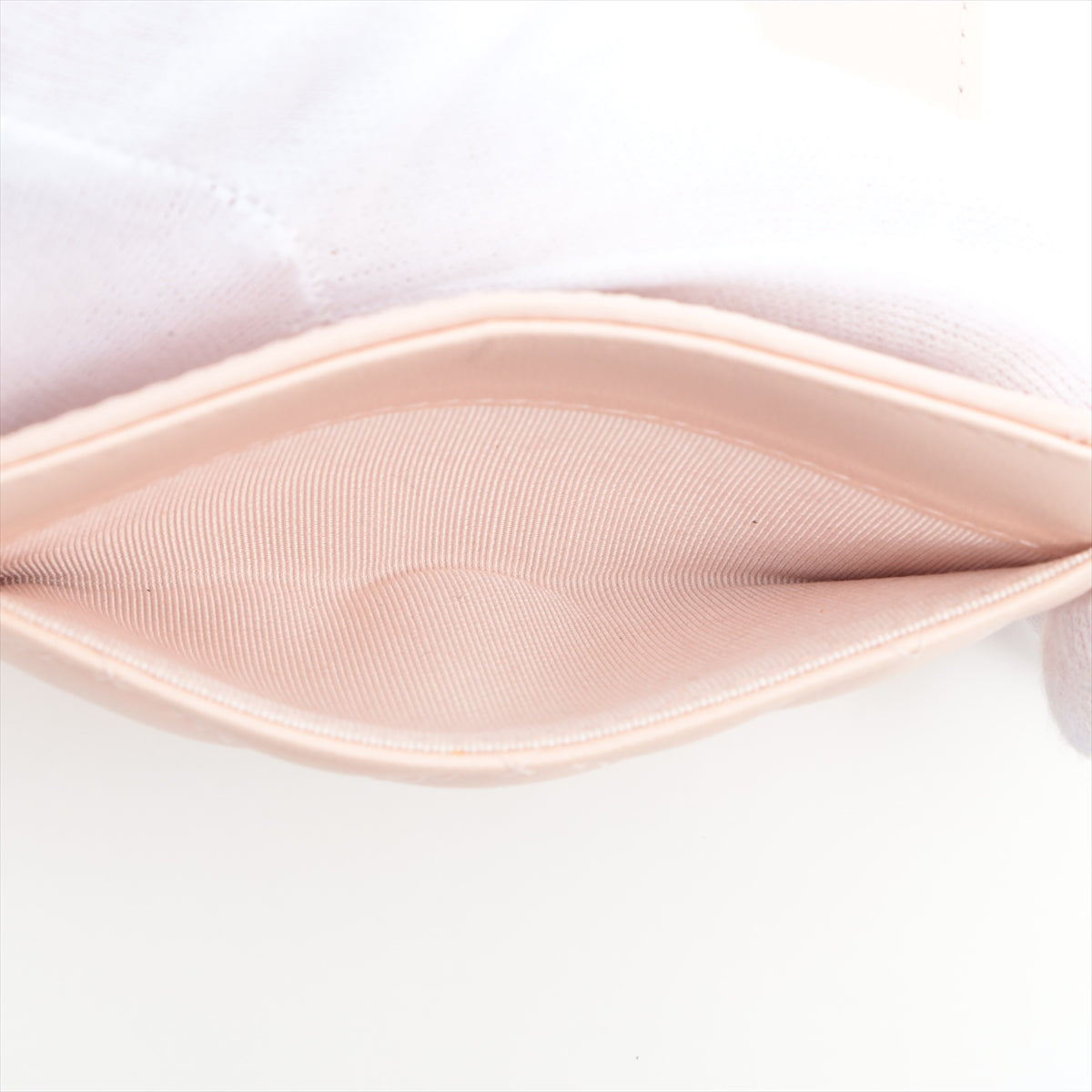 Chanel Vertical Fold Lambskin Pink Card Case