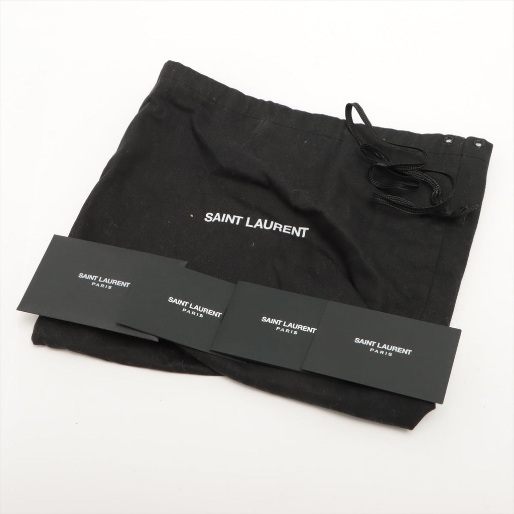 Saint Laurent Black Grain De Poudre Embossed Leather Kate Small Chain Bag [Clearance Sale]