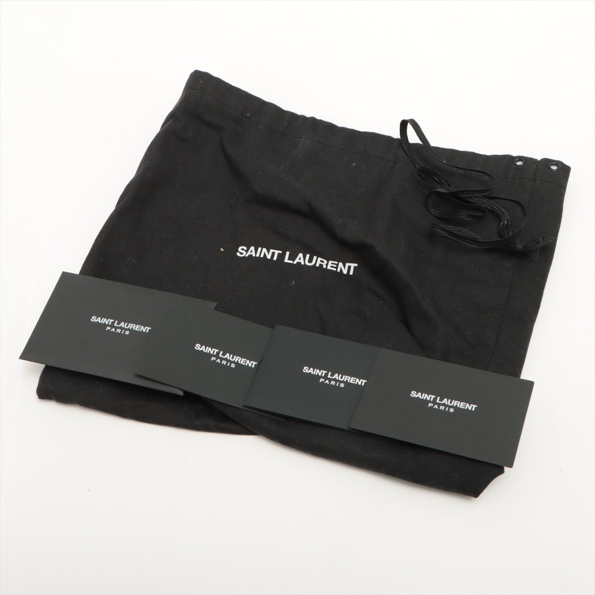 Saint Laurent Black Grain De Poudre Embossed Leather Kate Small Chain Bag [Clearance Sale]
