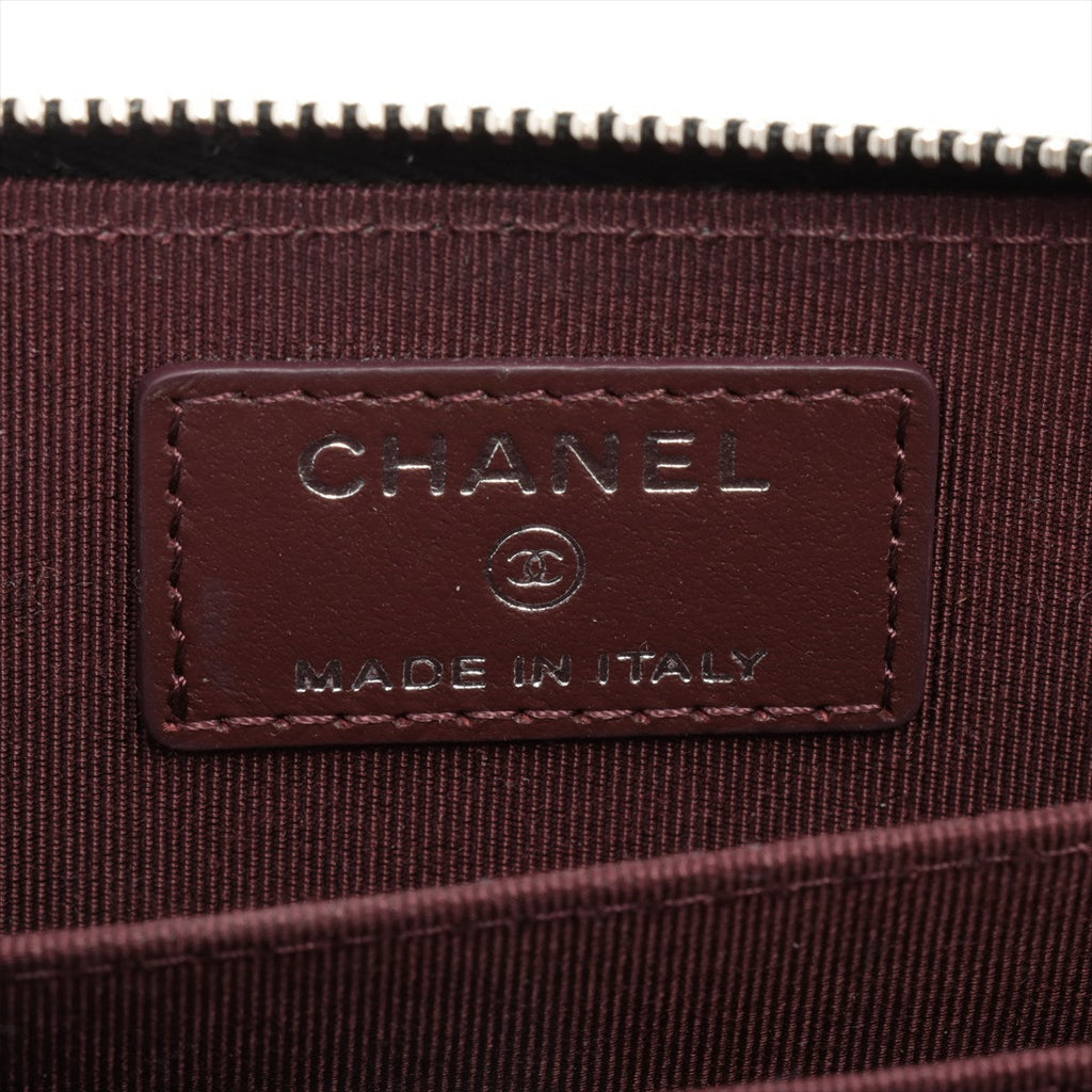 Chanel Zipper Caviar Black Card Holder - 31 series