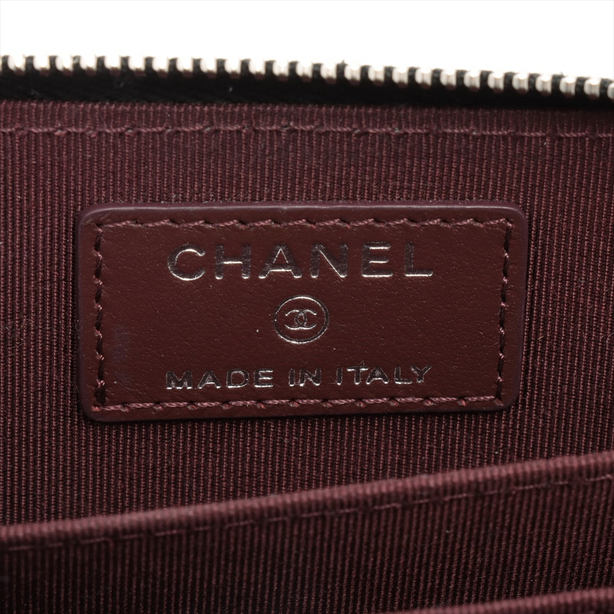 Chanel Zipper Caviar Black Card Holder - 31 series