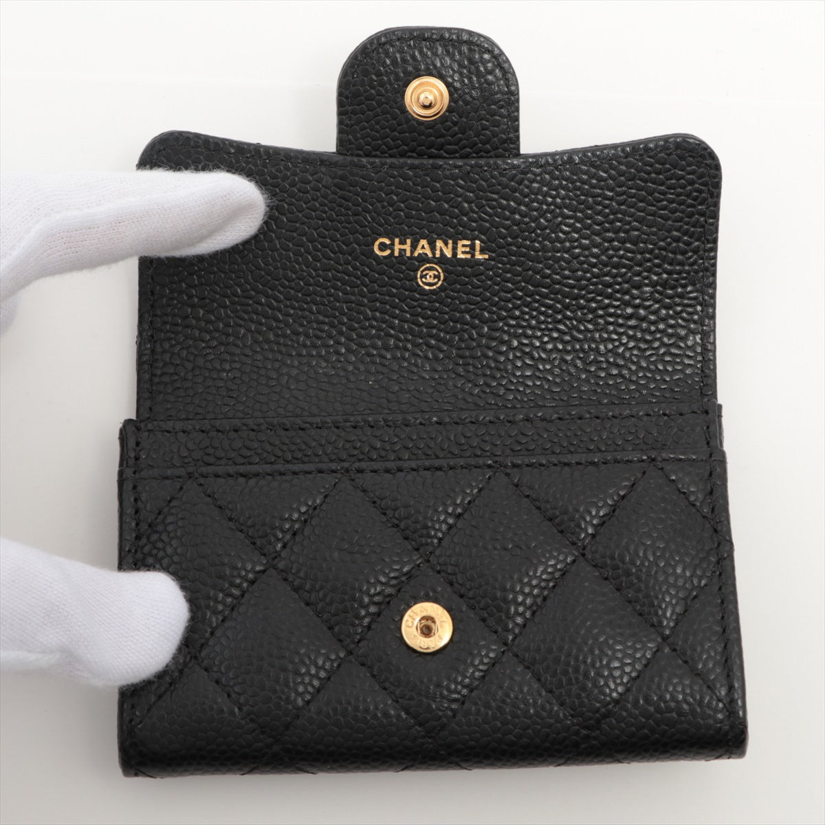 Chanel Mini Flap Caviar Black Case