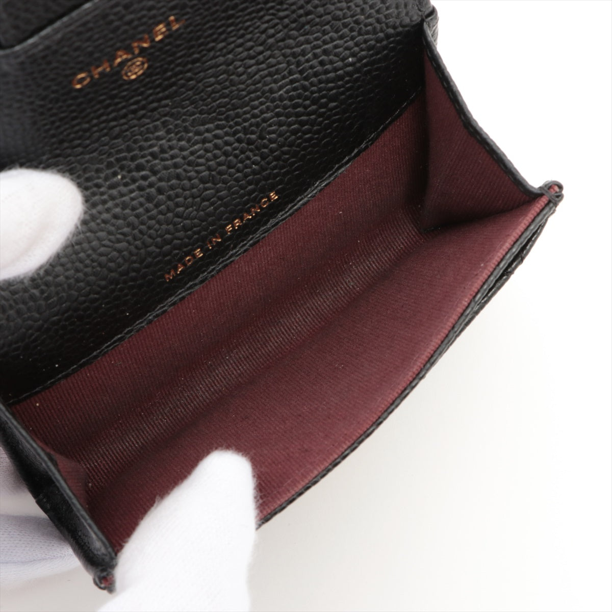 Chanel Mini Flap Caviar Black Case