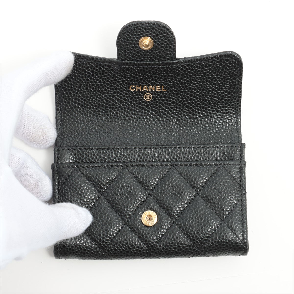 Chanel Caviar Small Black Card Case - 30 series