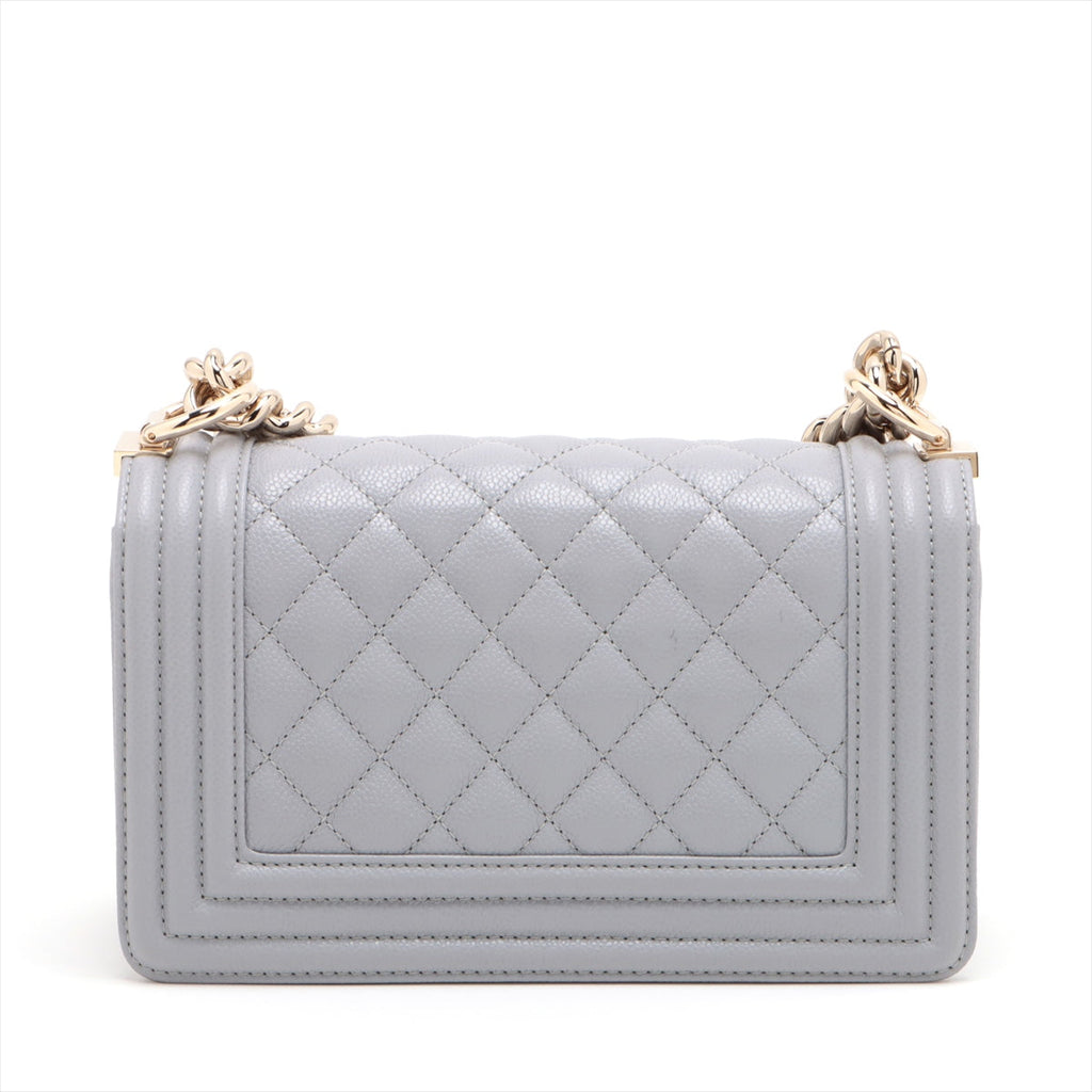 ITEM 30 - Chanel Small Caviar Boy Bag Grey