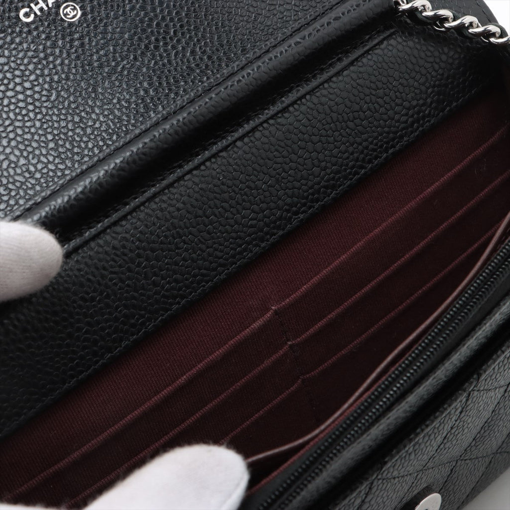 Chanel Wallet On Chain WOC Caviar Black (microchipped)