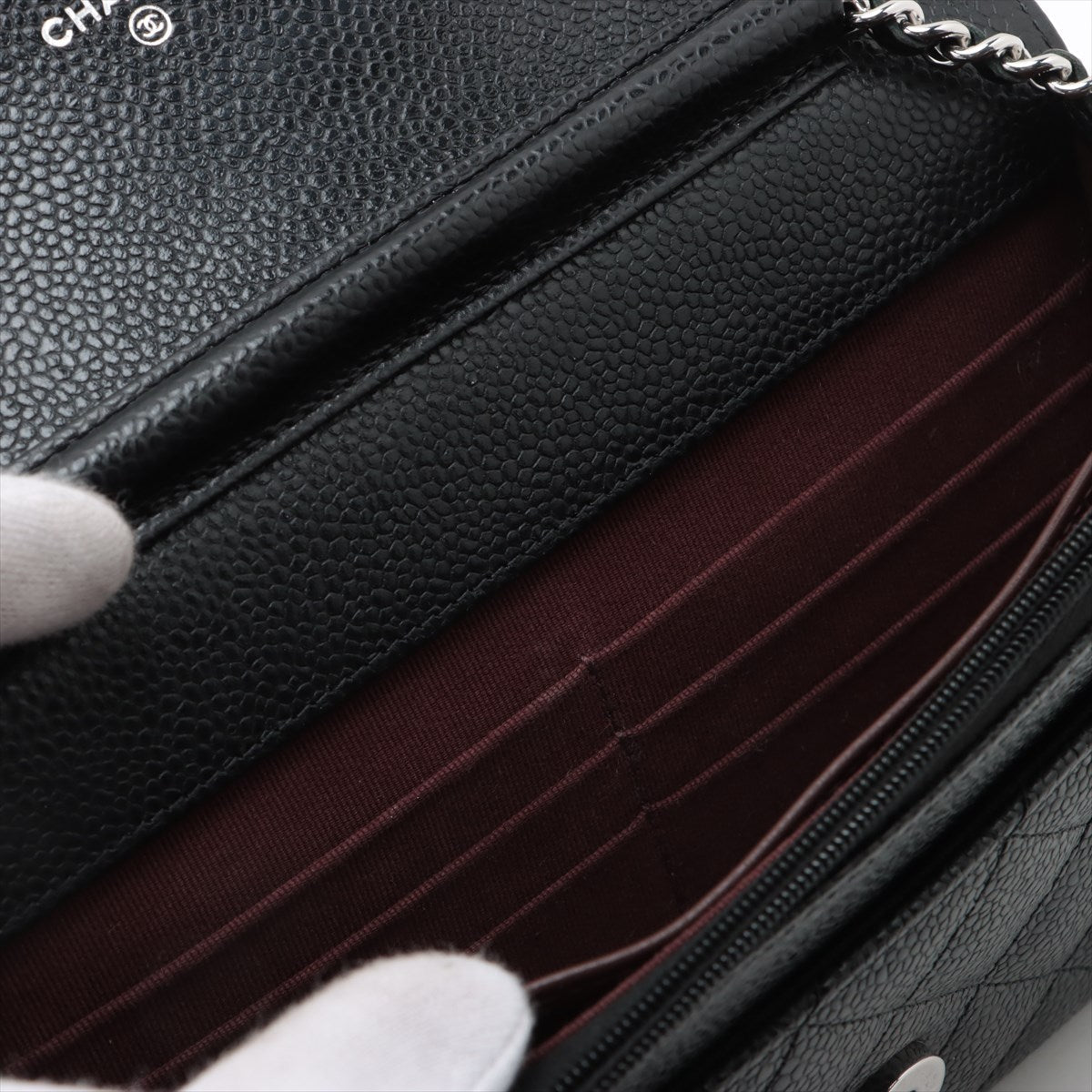Chanel Wallet On Chain WOC Caviar Black (microchipped)