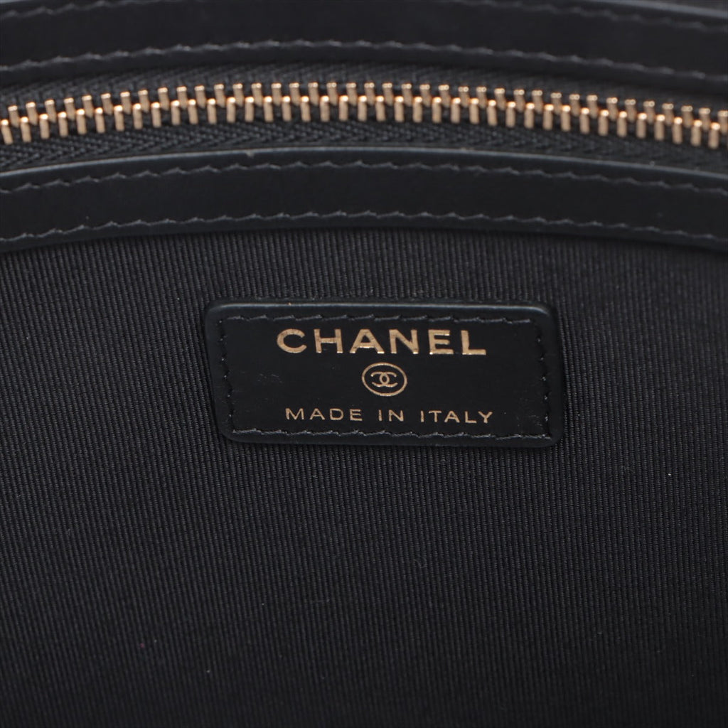 Chanel Classic Pouch Large Chevron Black Pouch Black