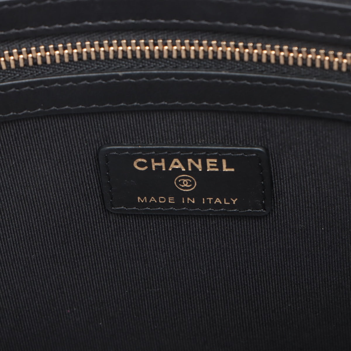 Chanel Classic Pouch Large Chevron Black Pouch Black