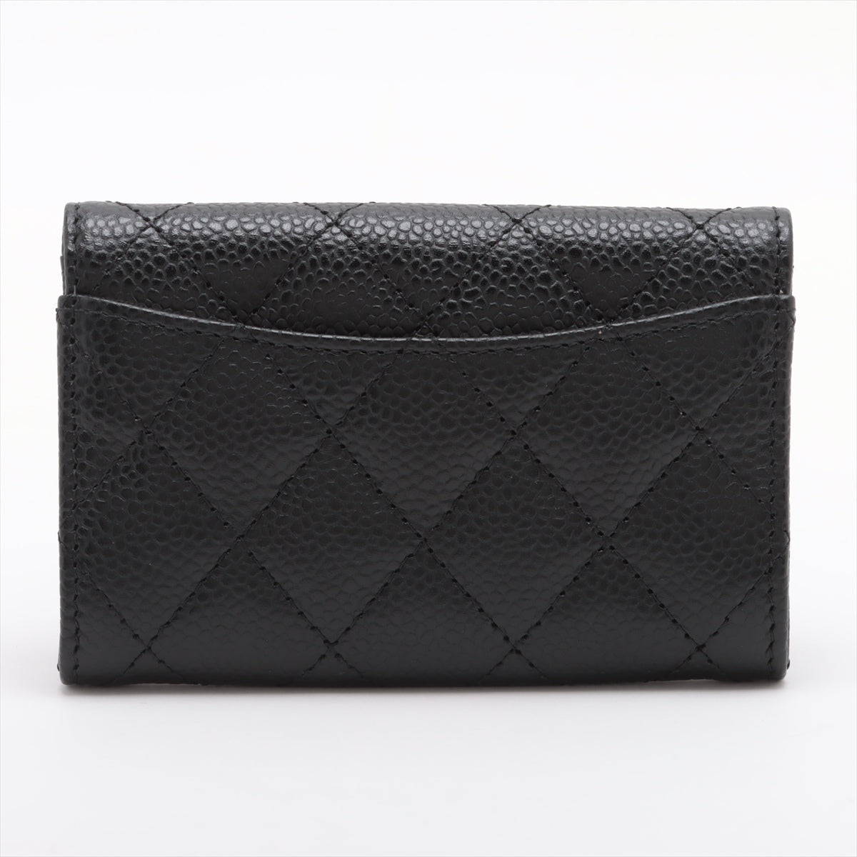 Chanel Flap Caviar Black Card Case