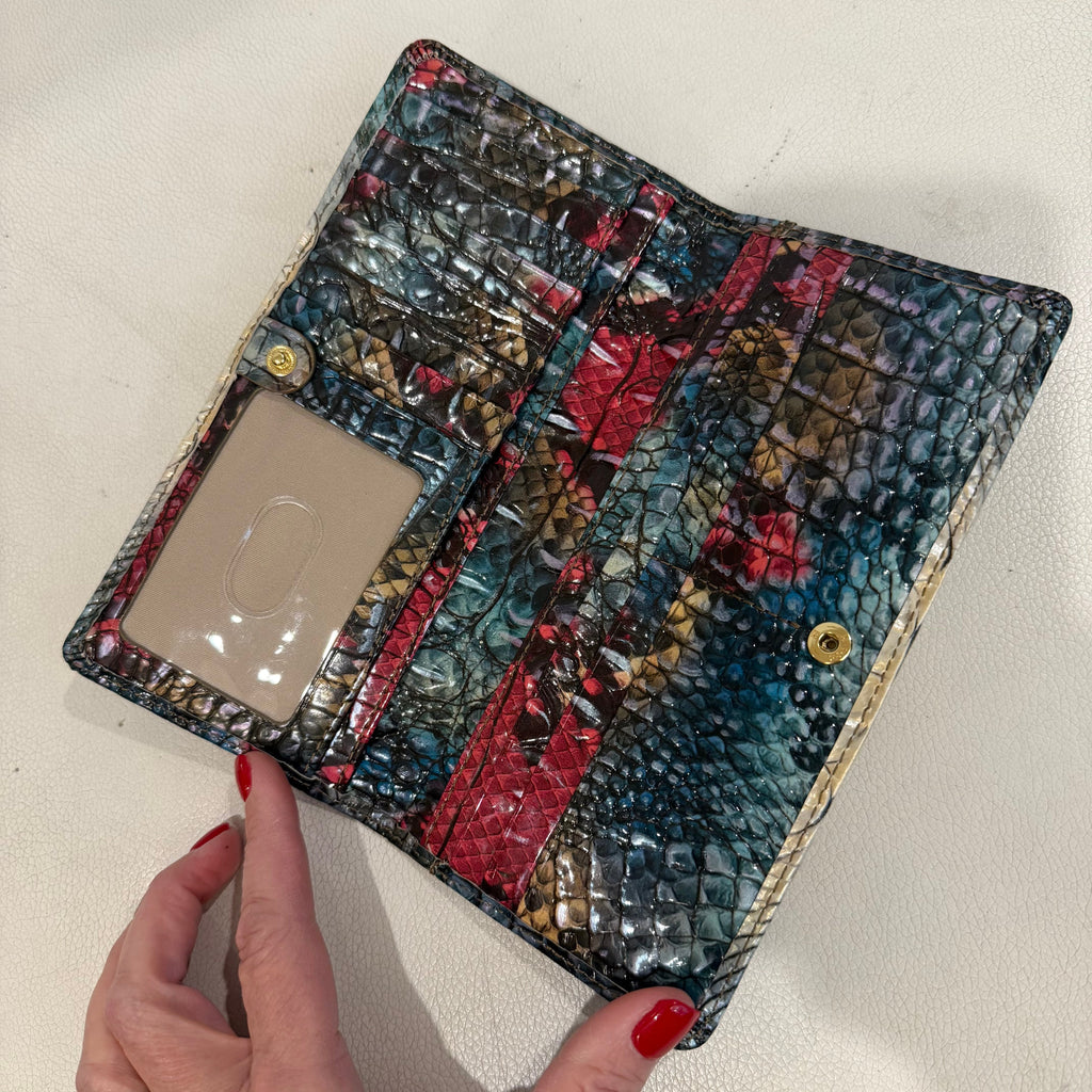 BRAHMIN Komodo Ombré Ady Wallet NWOT
