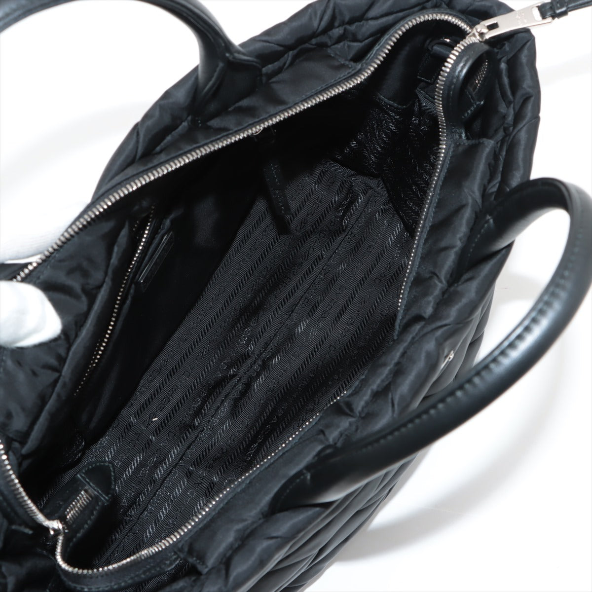 Prada Nero Re-Nylon Medium Padded Tote [Clearance Sale]