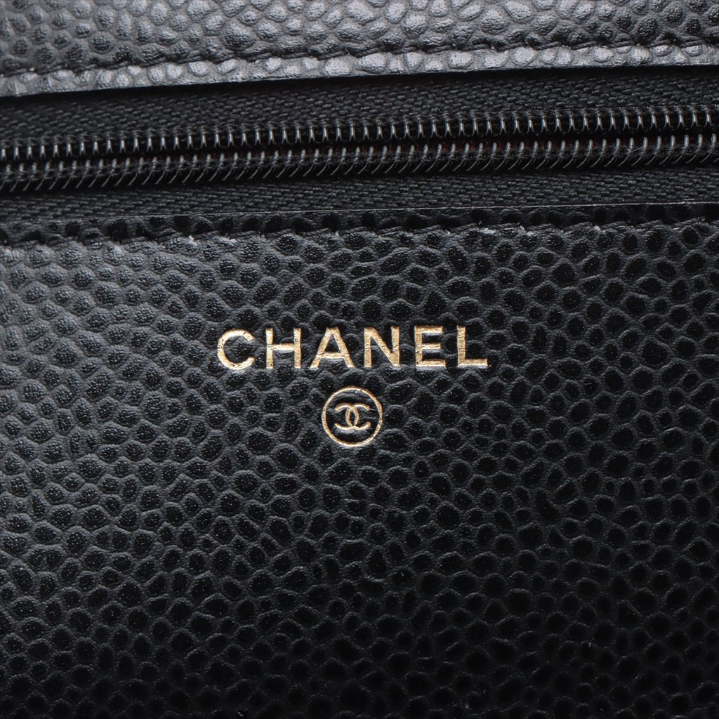 Chanel WOC Caviarskin Wallet On Chain Black (microchipped)