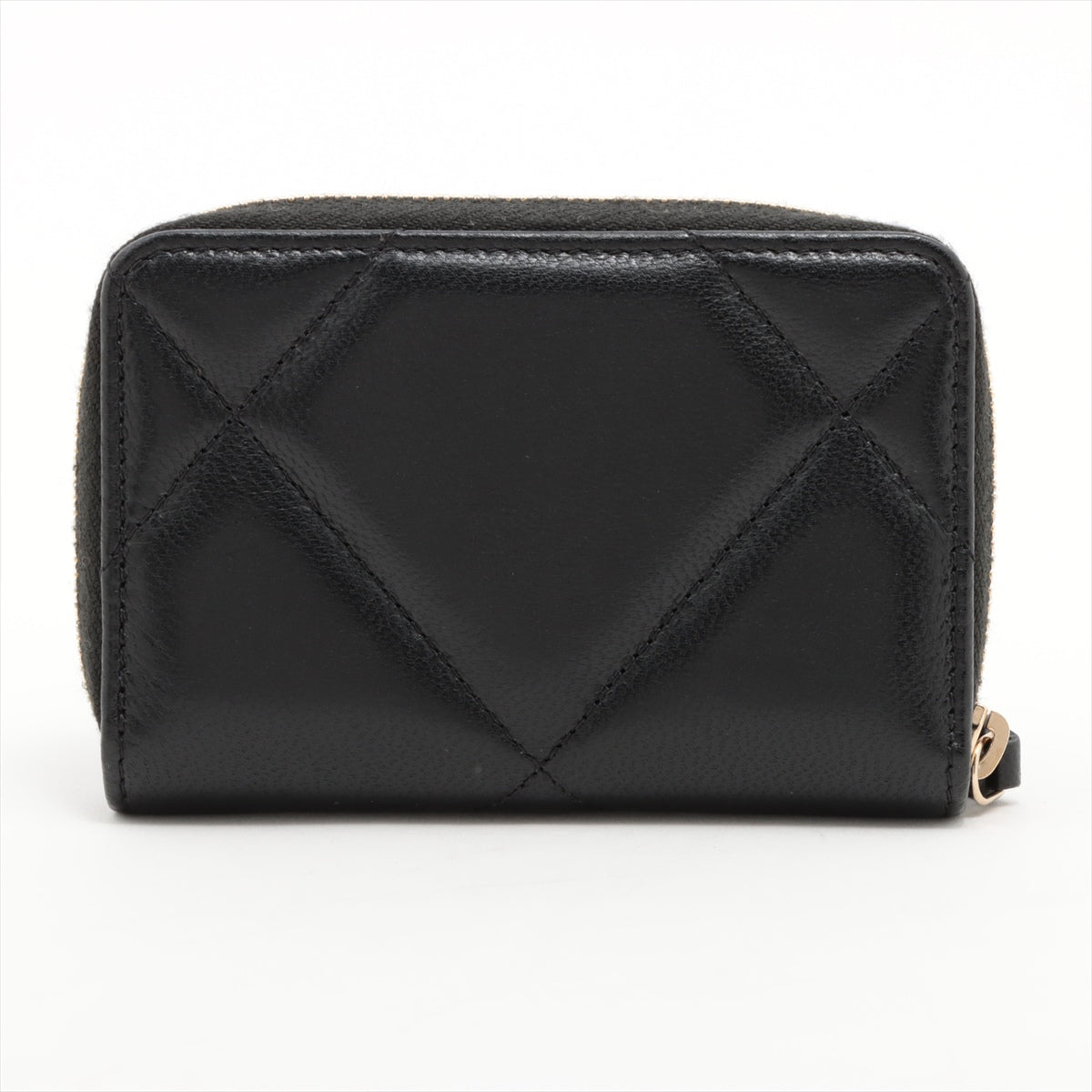 Black Nappa Leather Chanel 19 Coin Purse