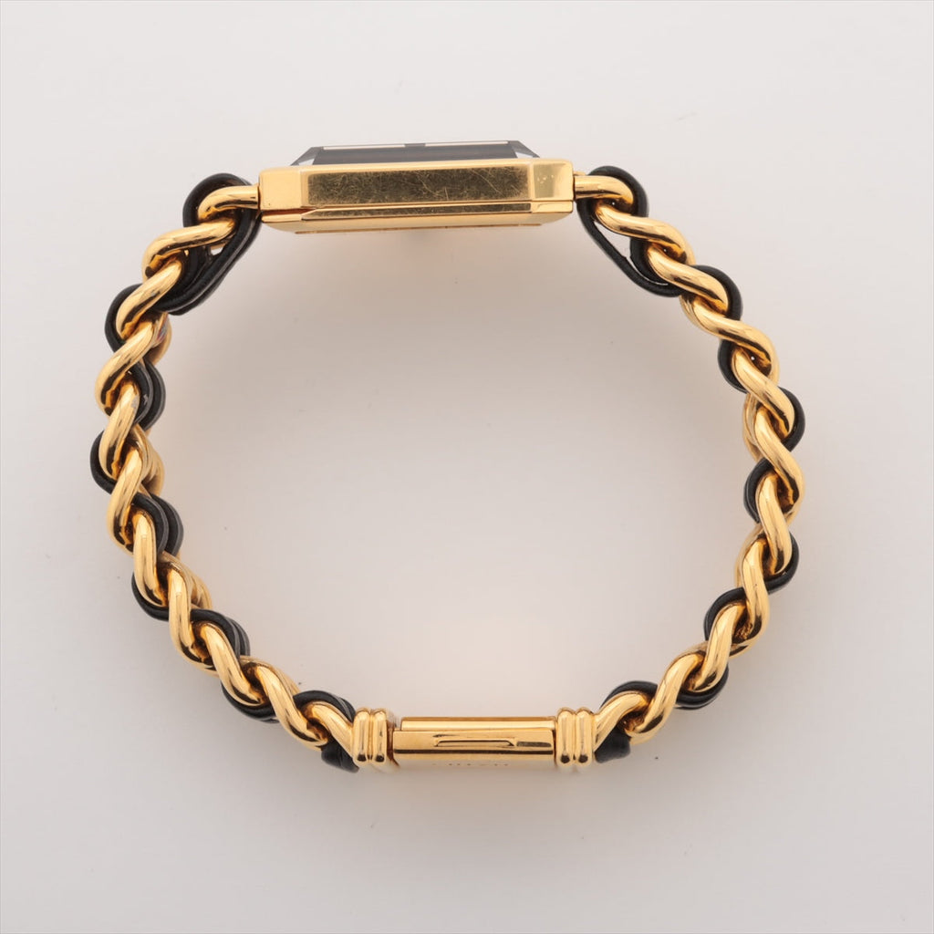 Chanel Première M Gold Black Face Watch