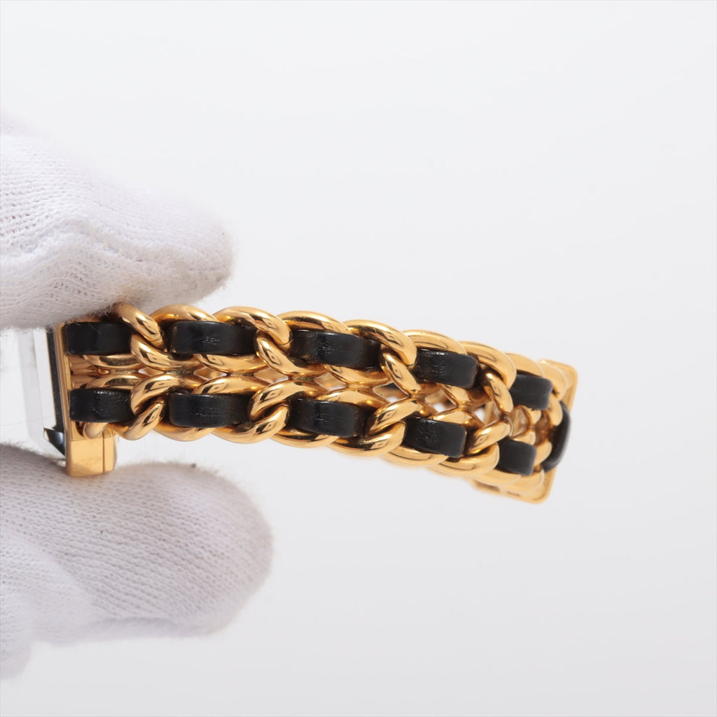 Chanel Première M Gold Black Face Watch