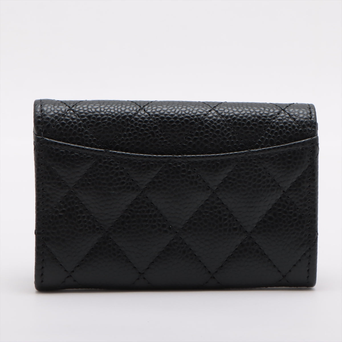 Chanel Flap Caviar Black Cardholder - Microchipped