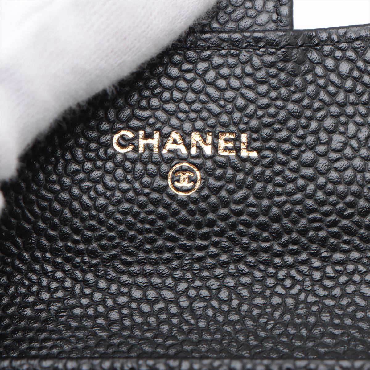 Chanel Flap Caviar Black Cardholder - Microchipped