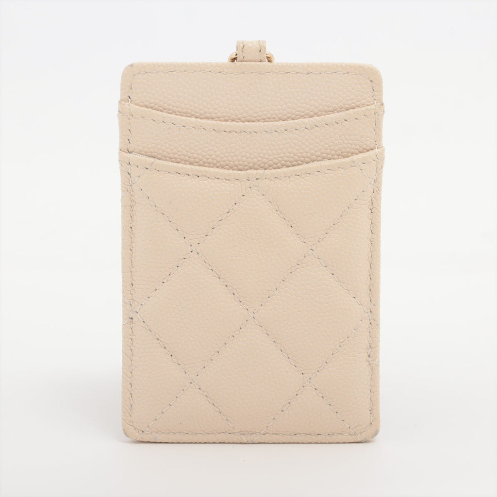 Chanel Caviar Beige Cardholder Crossbody - Series 20