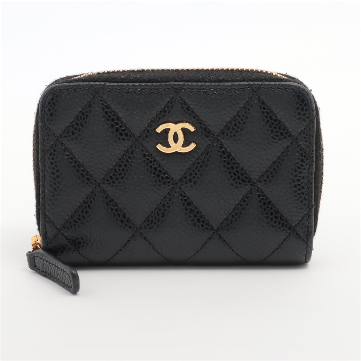 Chanel Black Caviar Leather Classic Zipped Coin Purse [Clearance Sale]
