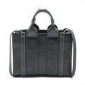 Black Leather Small Woody Tote