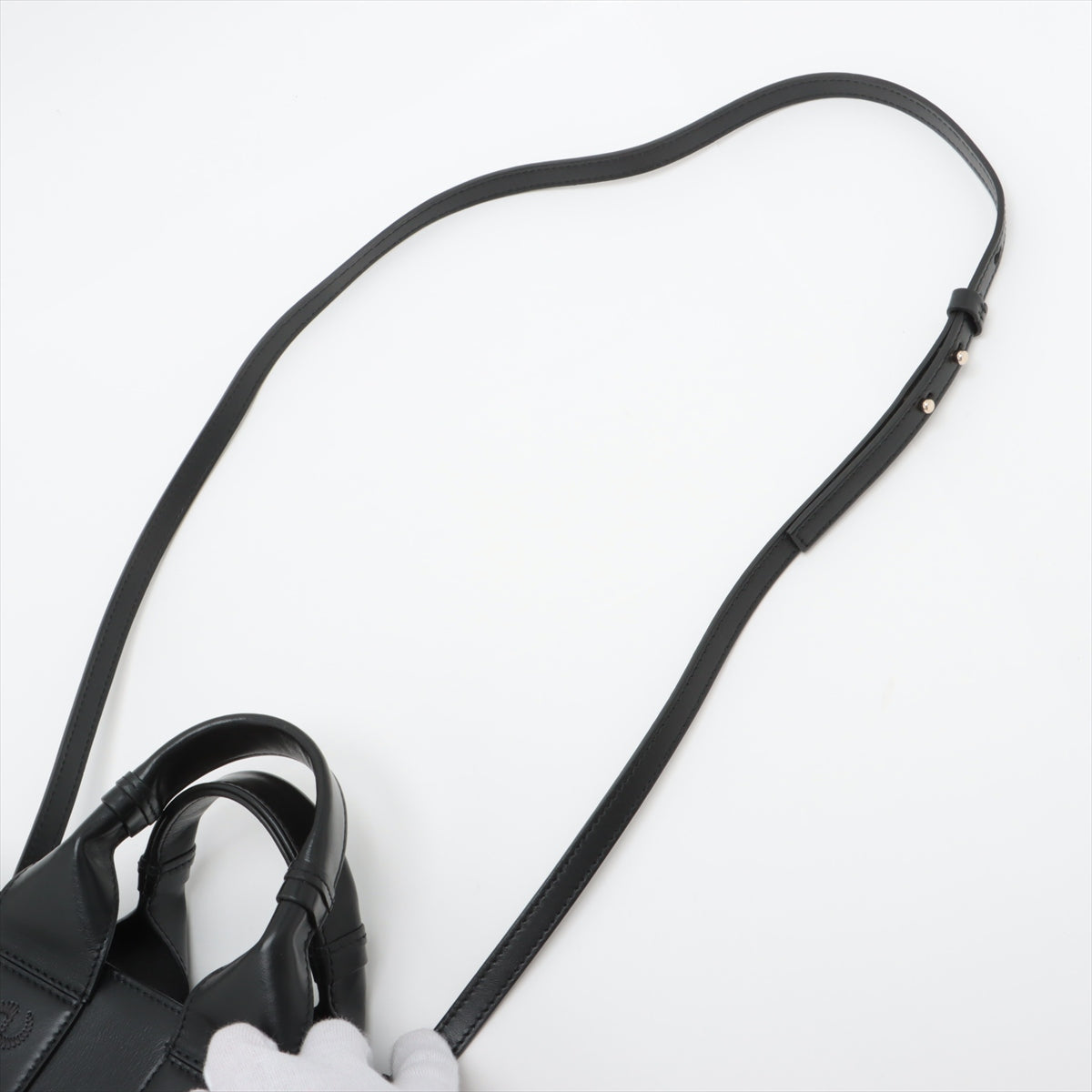 Chloe Black Leather Small Woody Tote Bag [Clearance Sale]