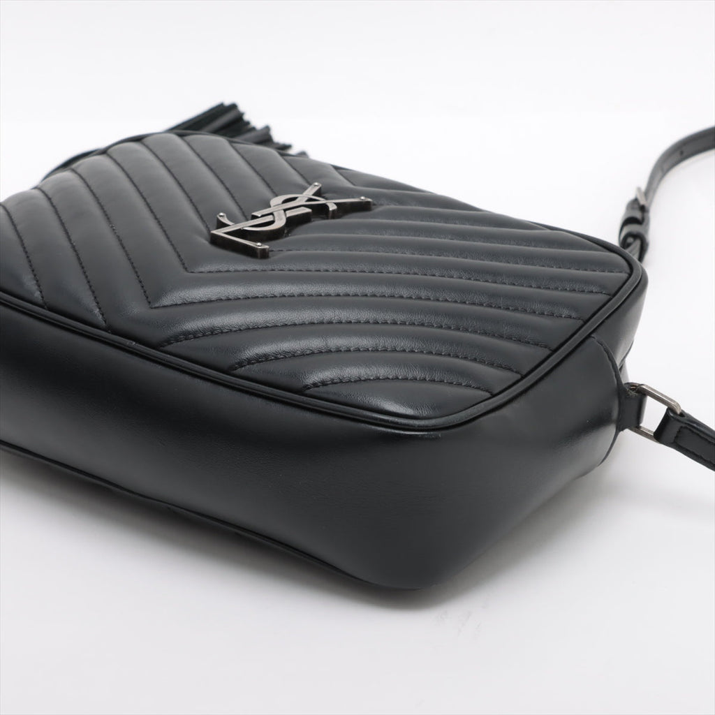 Saint Laurent Black Leather Lou Camera Bag [Clearance Sale]