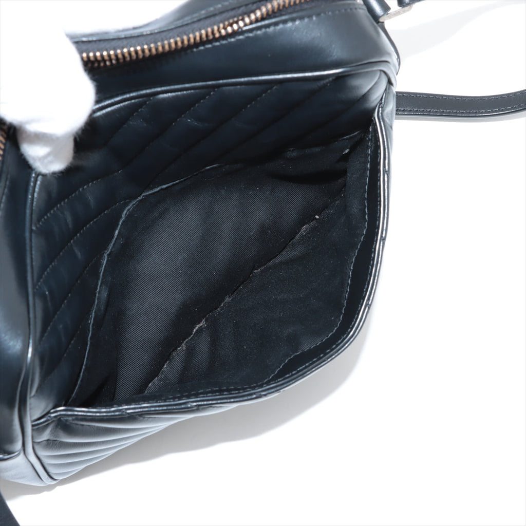 Saint Laurent Black Leather Lou Camera Bag [Clearance Sale]