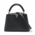 Black Taurillon Leather Capucines BB (Rented Out)