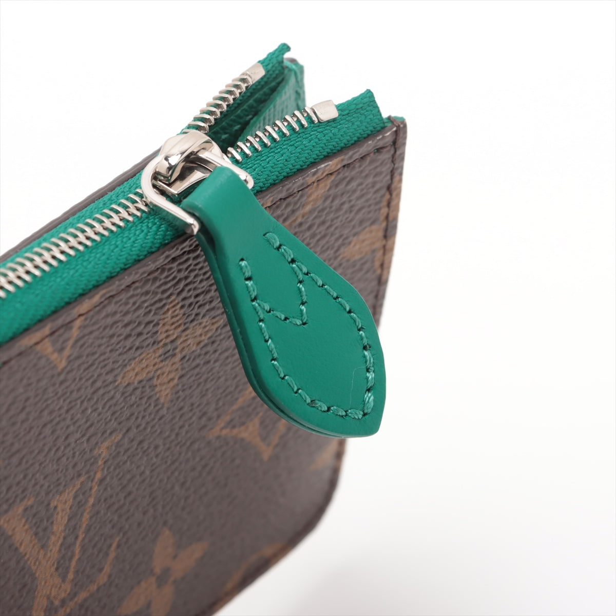 Louis Vuitton Borneo Green Monogram Romy Card Holder [Clearance Sale]