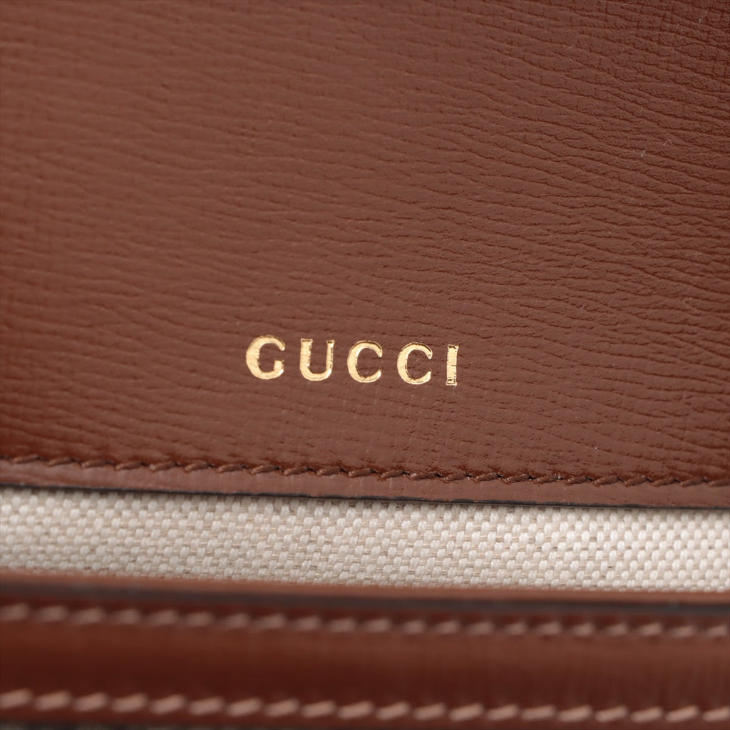 Gucci Brown GG Supreme Horsebit 1955 Small Shoulder Bag [Clearance Sale]