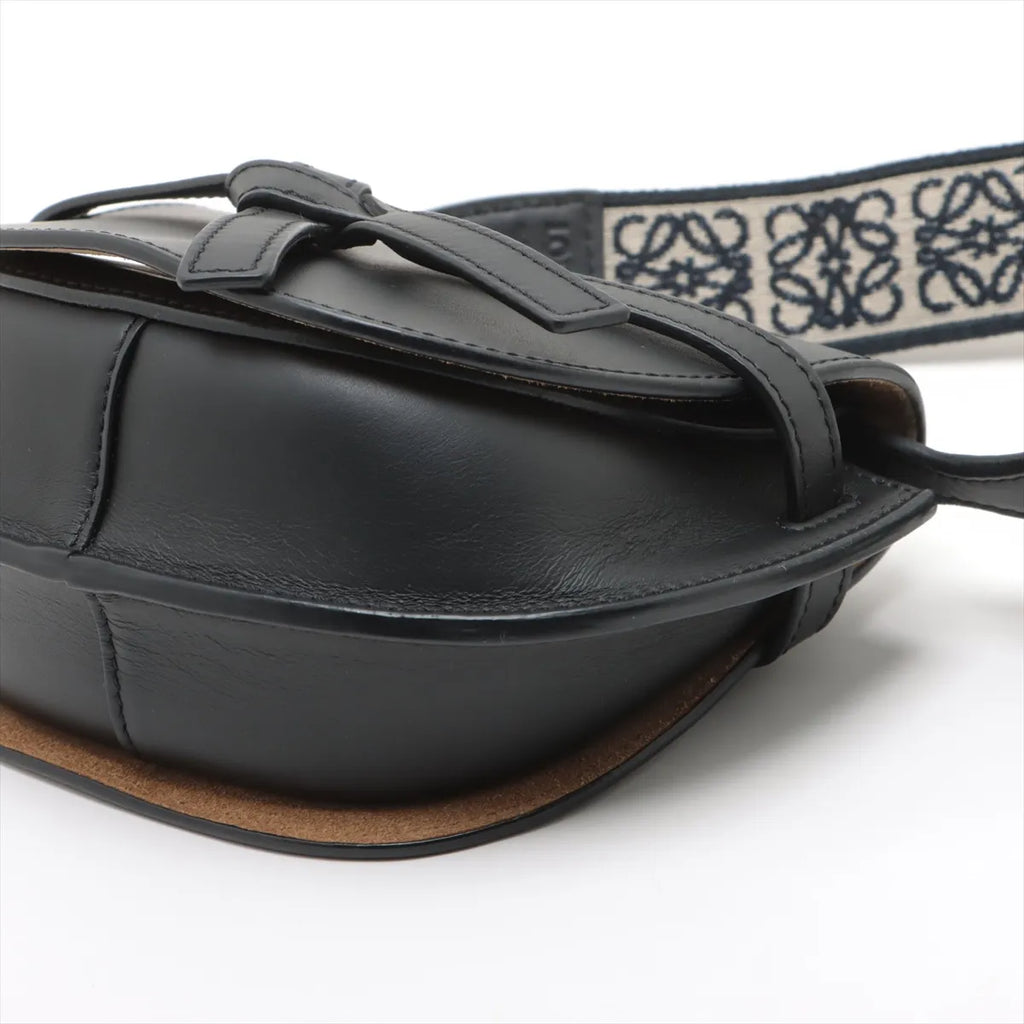 Loewe Black Leather Mini Gate Dual Bag [Clearance Sale]