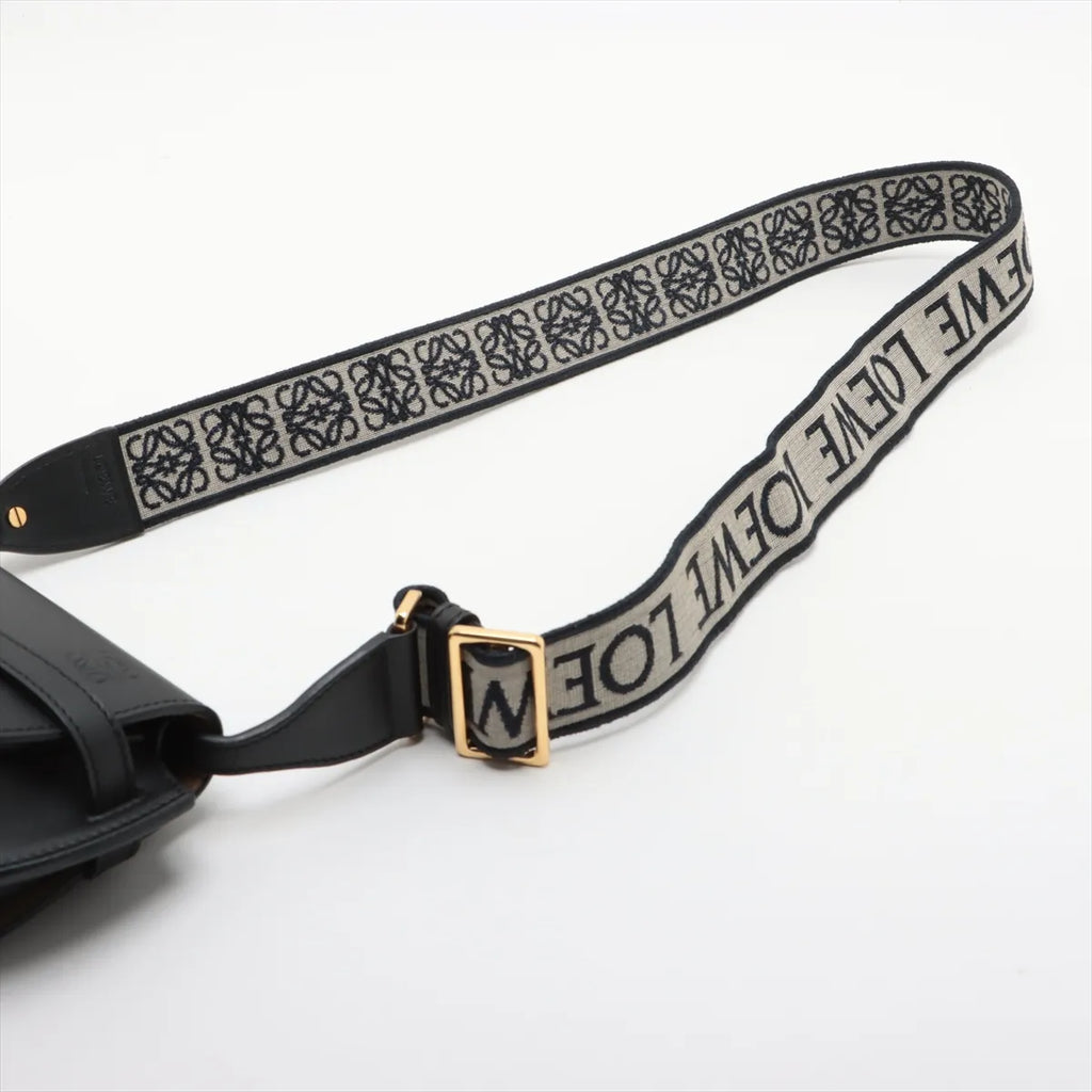 Loewe Black Leather Mini Gate Dual Bag [Clearance Sale]