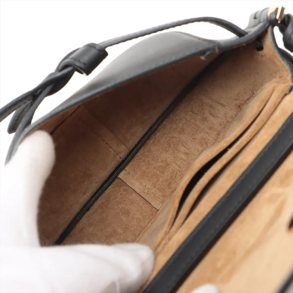Loewe Black Leather Mini Gate Dual Bag [Clearance Sale]