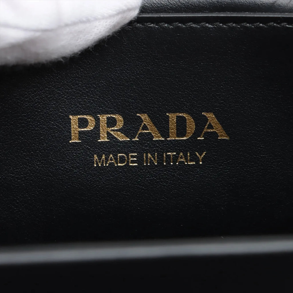 Prada Black Leather Symbole Shopping Bag [Clearance Sale]