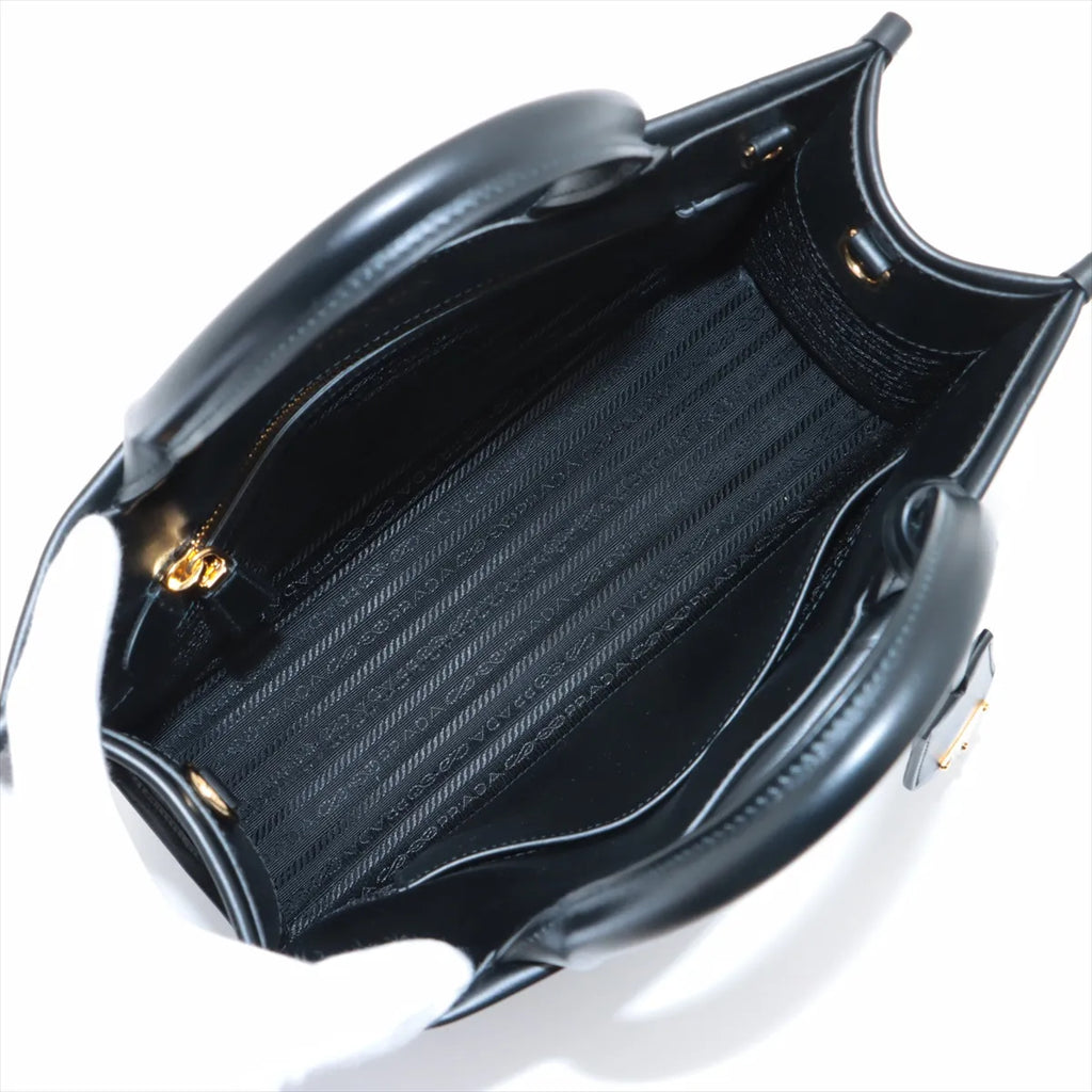 Prada Black Leather Symbole Shopping Bag [Clearance Sale]