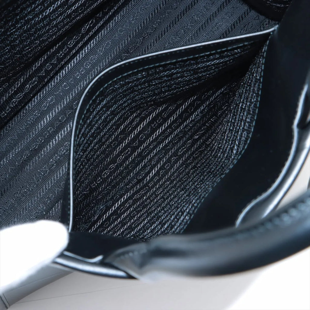 Prada Black Leather Symbole Shopping Bag [Clearance Sale]