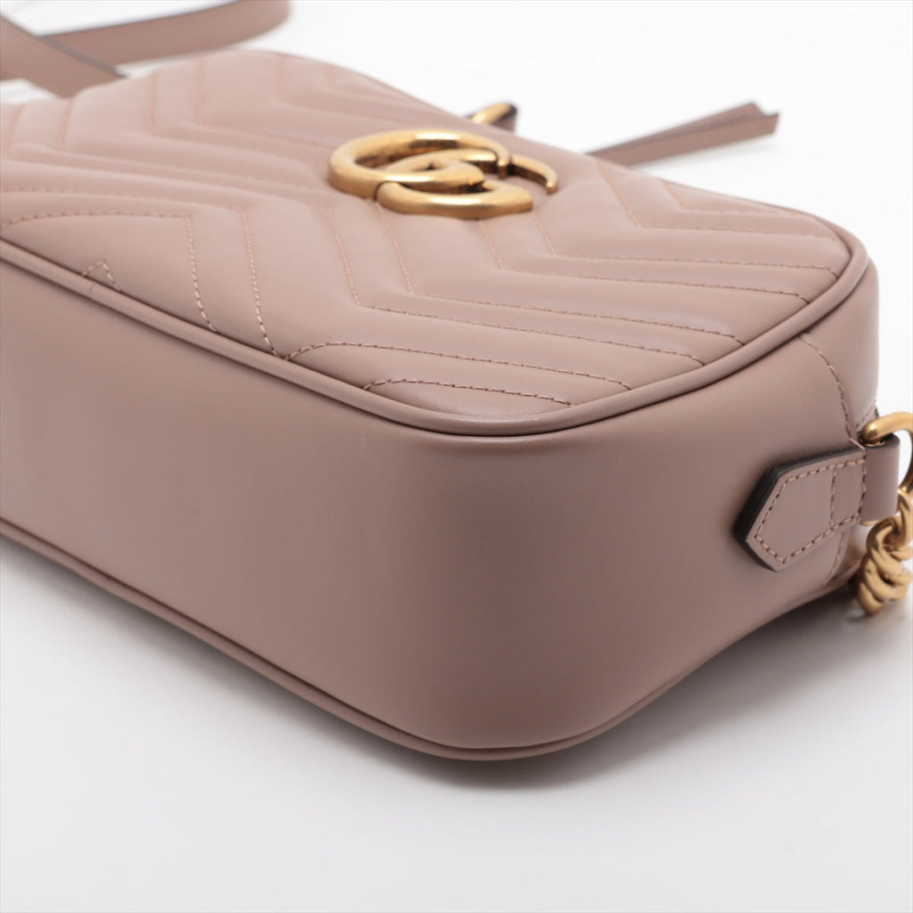 Gucci Beige GG Marmont Matelasse Small Shoulder Bag [Clearance Sale]