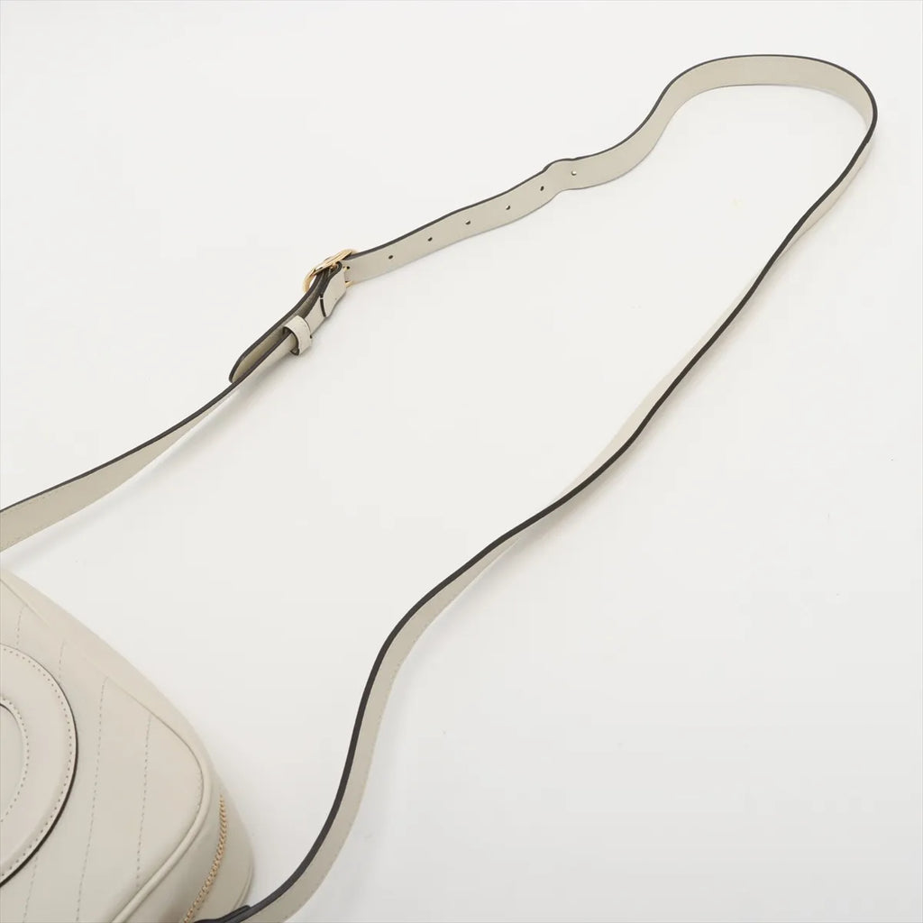 Gucci White Leather Blondie Small Shoulder Bag [Clearance Sale]