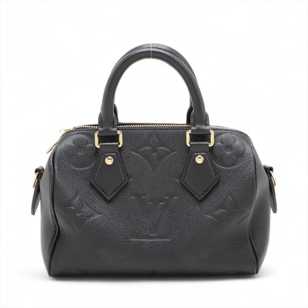 Louis Vuitton Noir Monogram Empreinte Leather Speedy 20 [Clearance Sale]