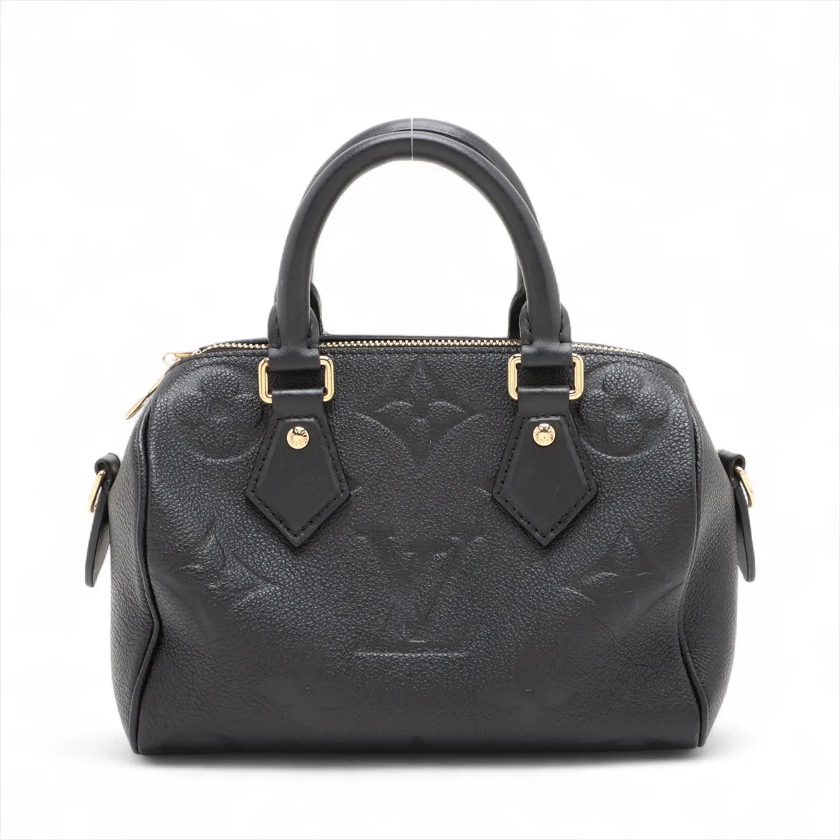 Louis Vuitton Noir Monogram Empreinte Leather Speedy 20 [Clearance Sale]