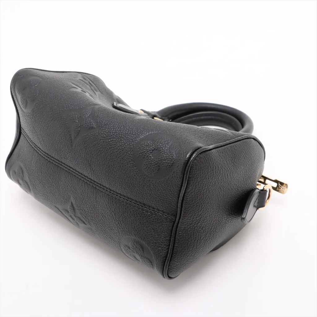 Louis Vuitton Noir Monogram Empreinte Leather Speedy 20 [Clearance Sale]