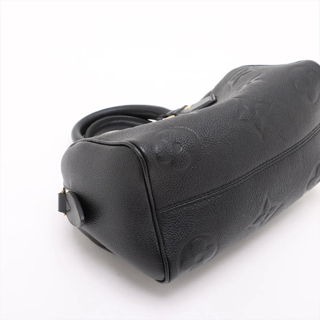 Louis Vuitton Noir Monogram Empreinte Leather Speedy 20 [Clearance Sale]