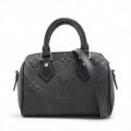 Louis Vuitton Noir Monogram Empreinte Leather Speedy 20 [Clearance Sale]
