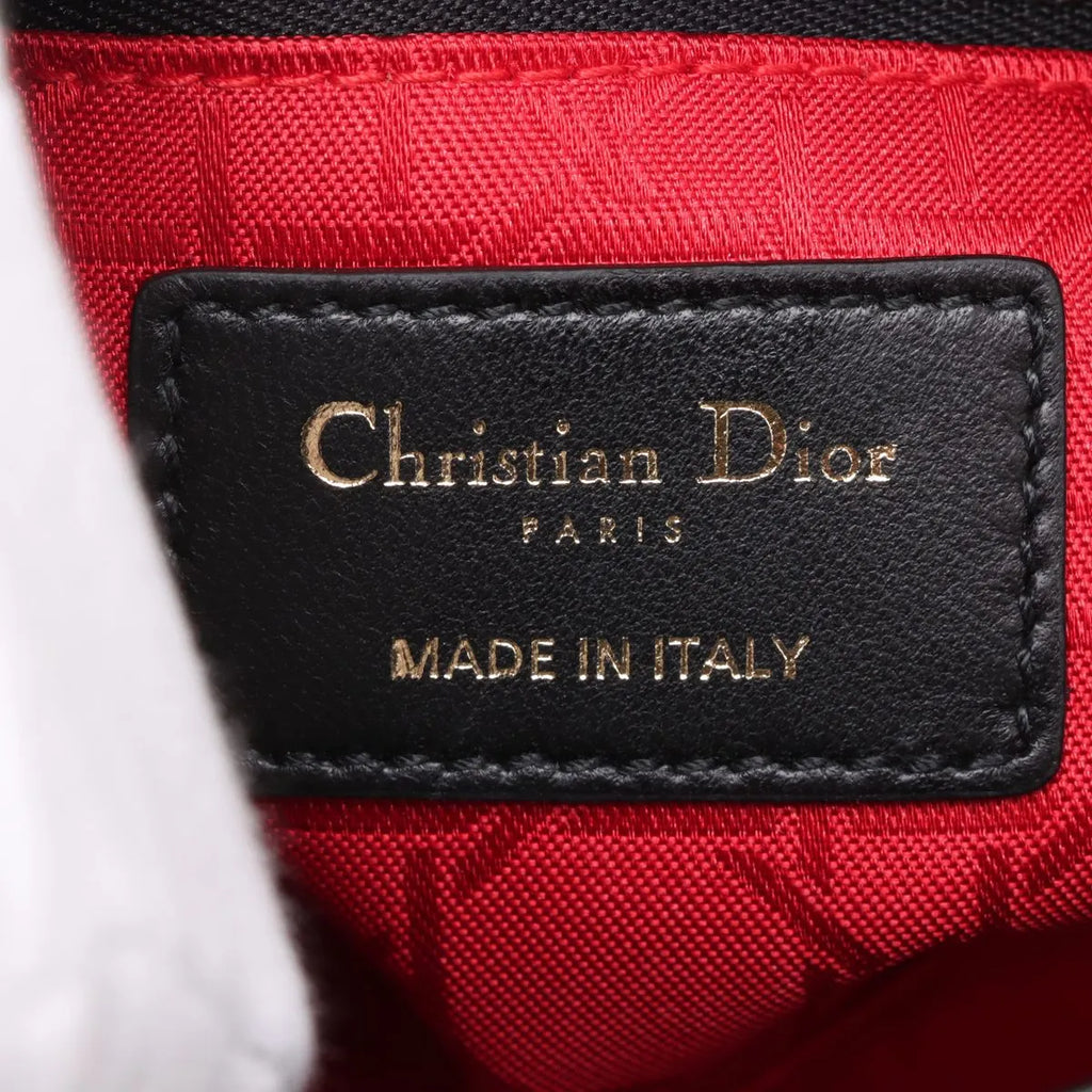 Christian Dior Black Leather Mini Lady Dior [Clearance Sale]