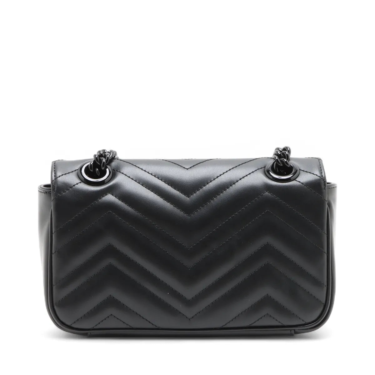 Gucci Black Leather GG Marmont Small Shoulder Bag [Clearance Sale]
