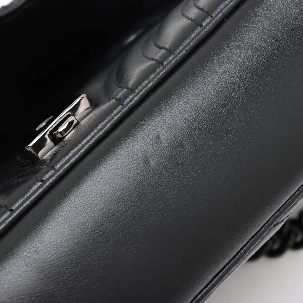 Gucci Black Leather GG Marmont Small Shoulder Bag [Clearance Sale]